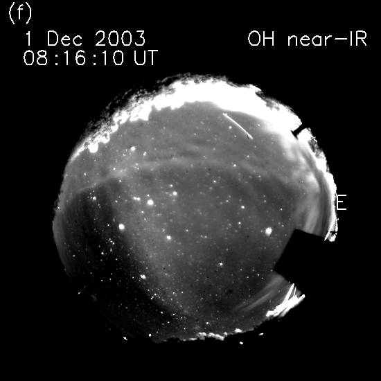 Image of gravity waves seen in OH airglow